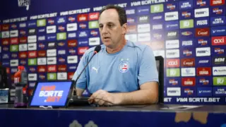 Treinador do Bahia, Rogério Ceni participa de entrevista coletiva