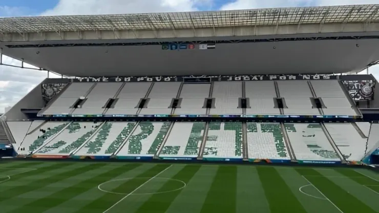 neo quimica arena ancelotti torcida mosaico verde