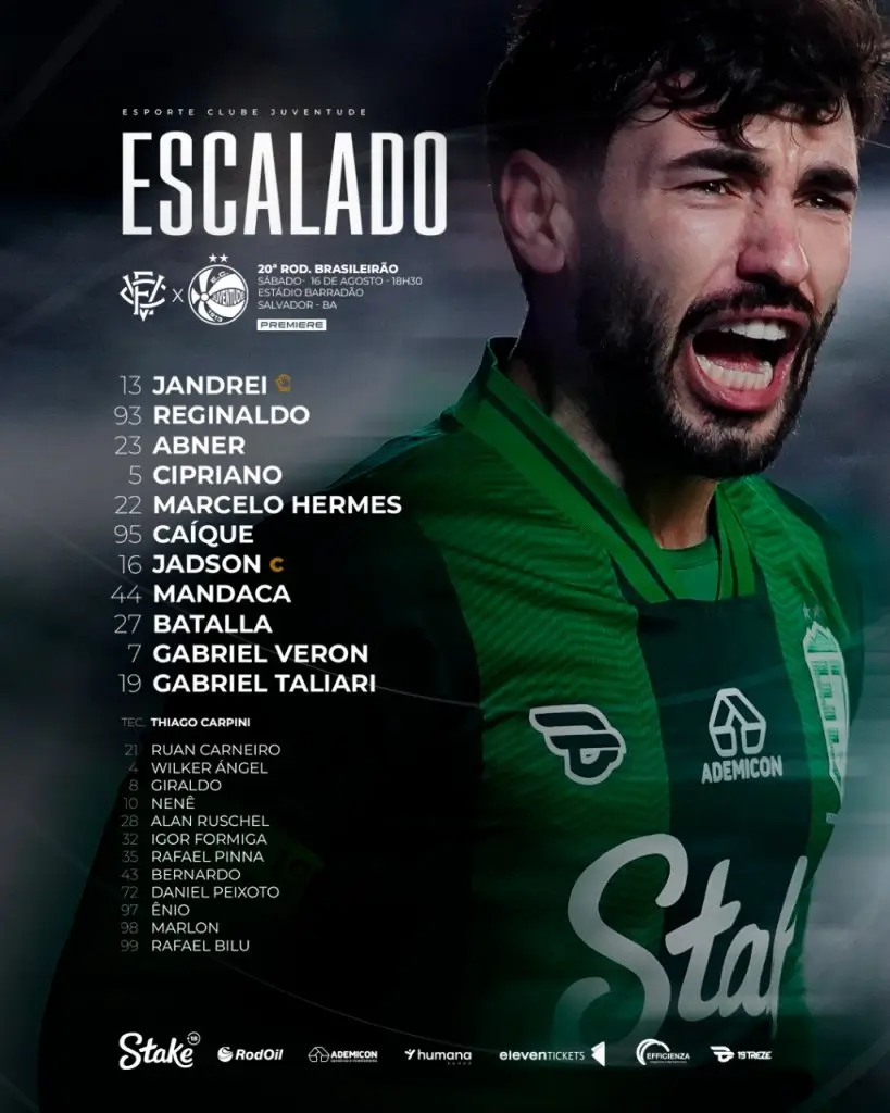 escalação juventude