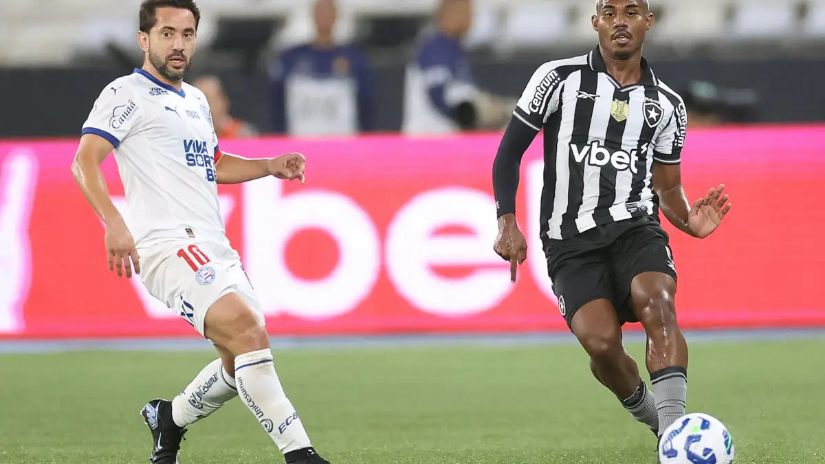 Cuiabano e Everton RIbeiro Botafogo x Bahia