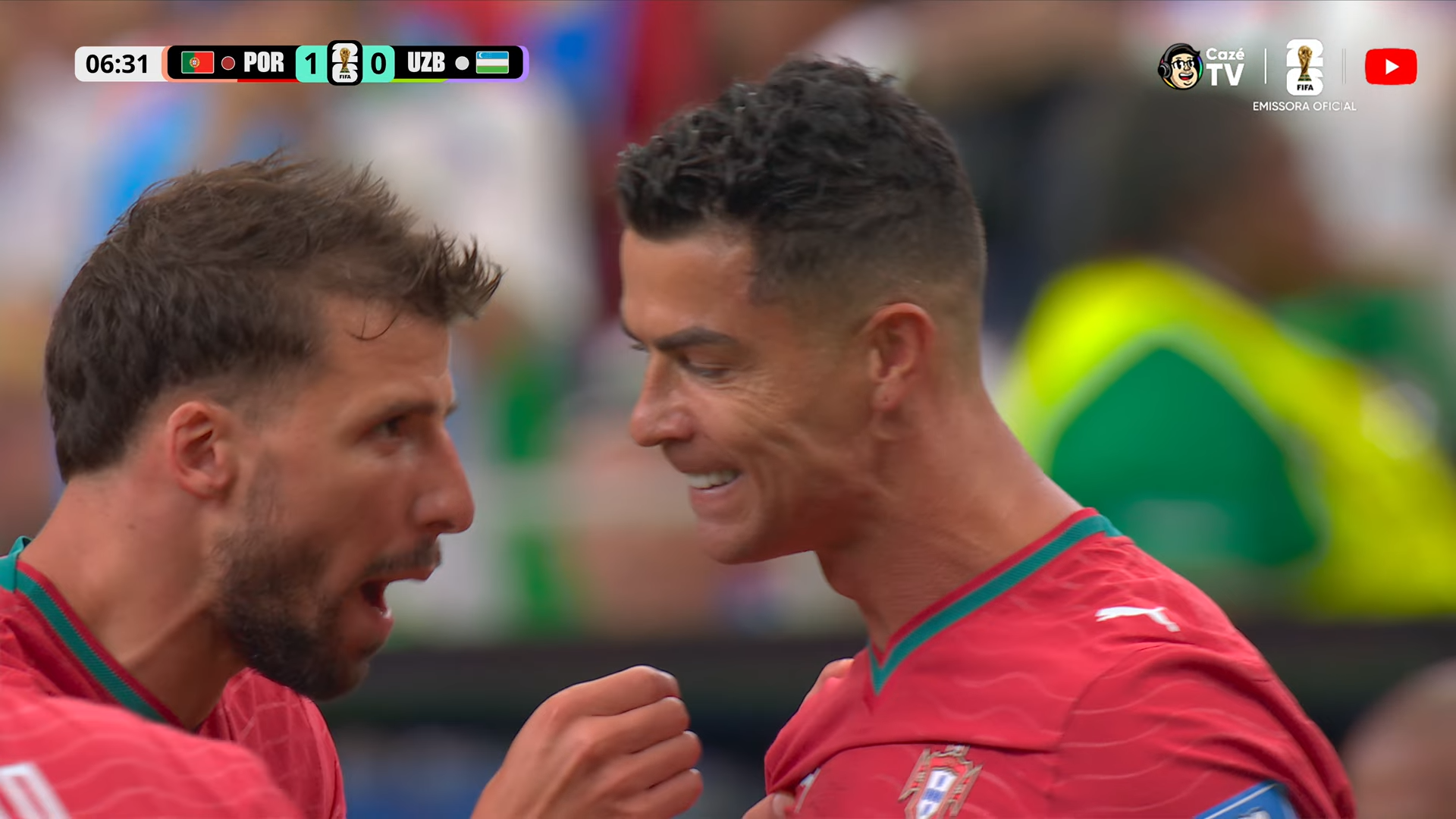 Cristiano Ronaldo - CR7 - comemorando gol em Portugal na Copa do Mundo 2026