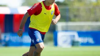 Alejo Véliz treinando pelo Bahia