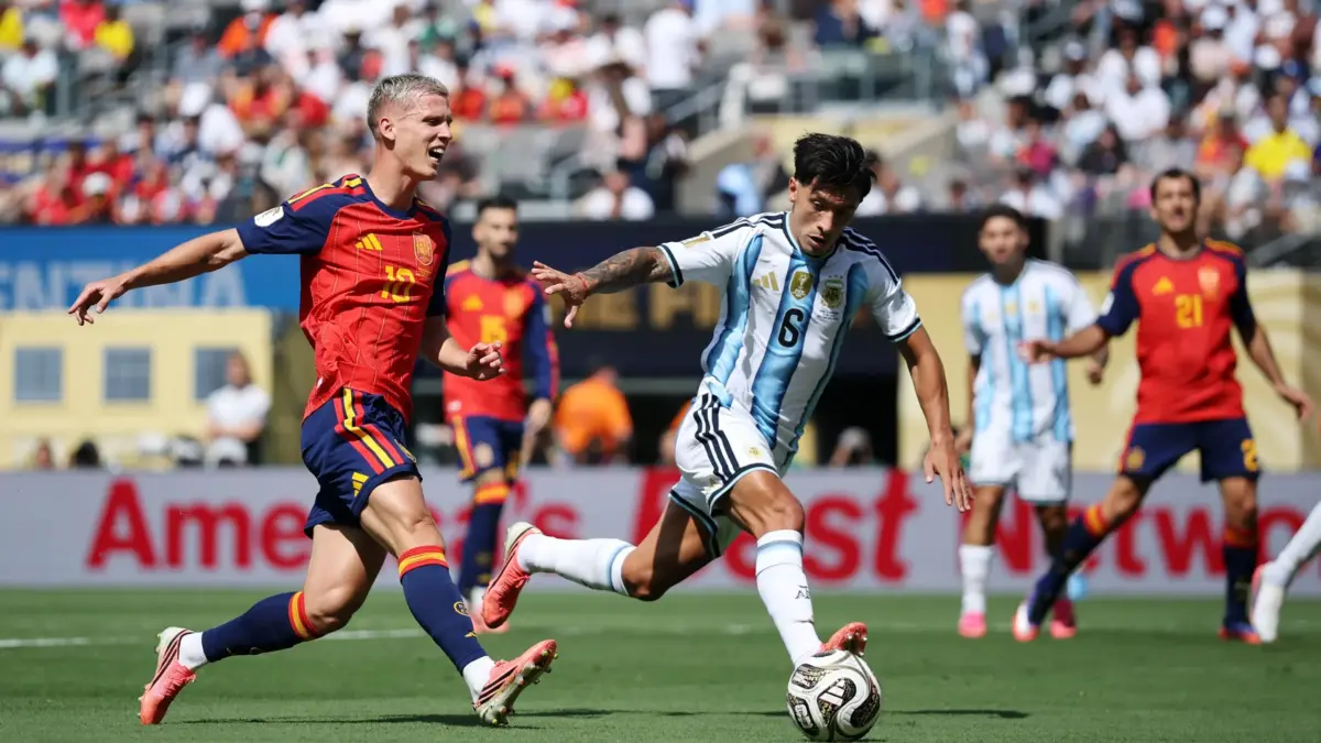 Seleção da Argentina na final da Copa do Mundo 2026 contra a Espanha