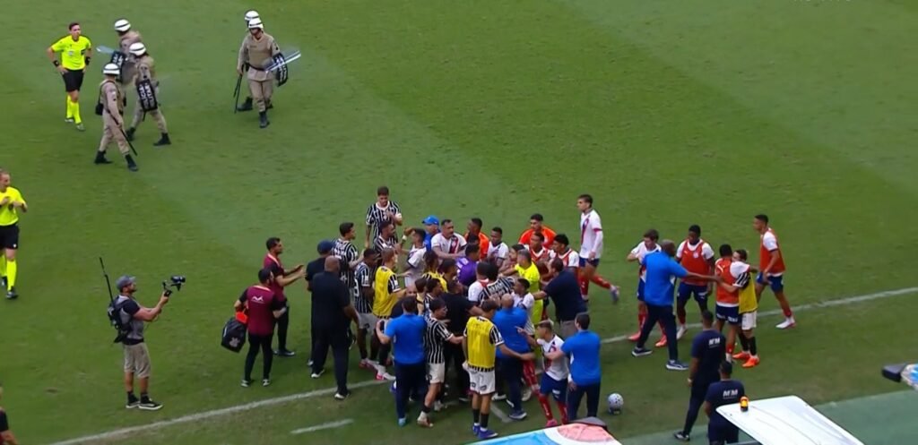 confusão entre Bahia e Corinthians