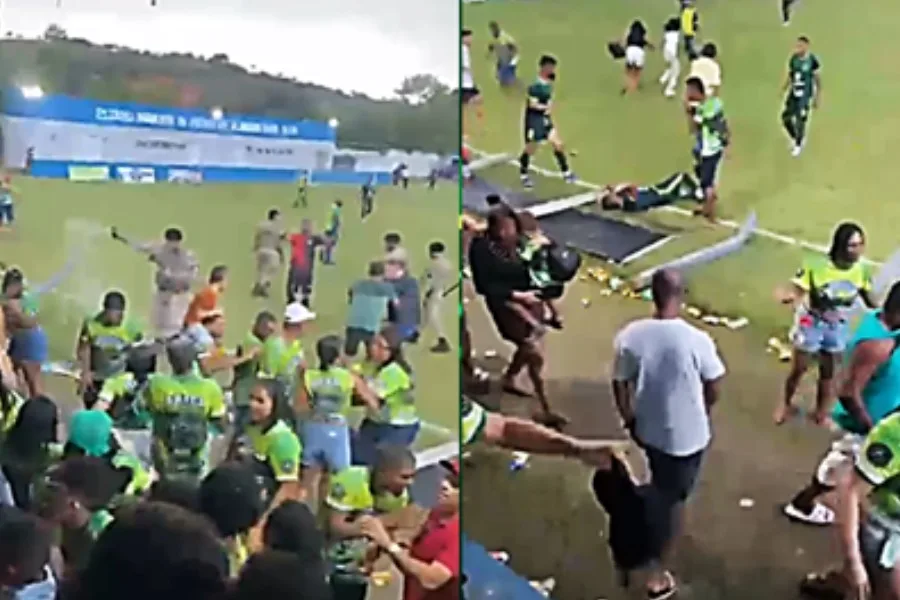 confusão na final do campeonato municipal de jiquiriçá