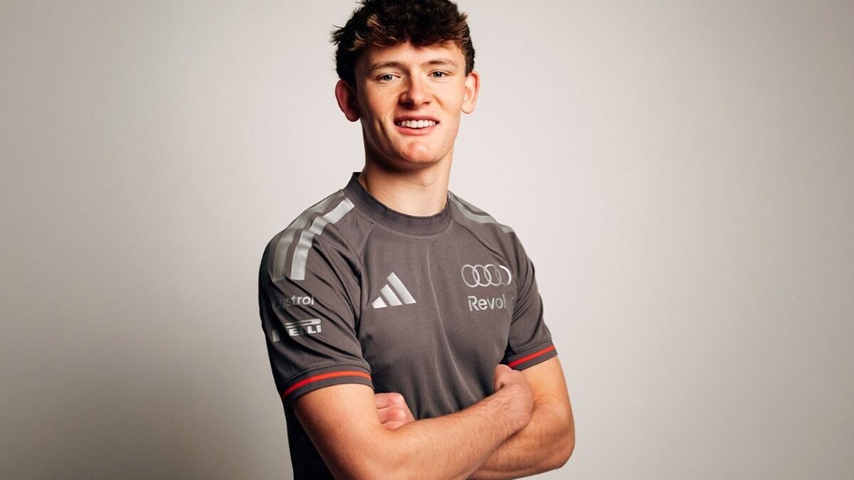 Freddie Slater, piloto júnior da Audi e vice-campeão da Fórmula 3, em imagem de divulgação