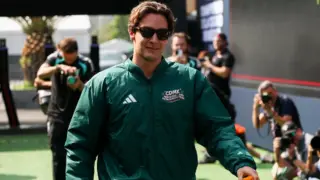 George Russell em ação com seu carro da Mercedes durante o Grande Prêmio do México de Fórmula 1