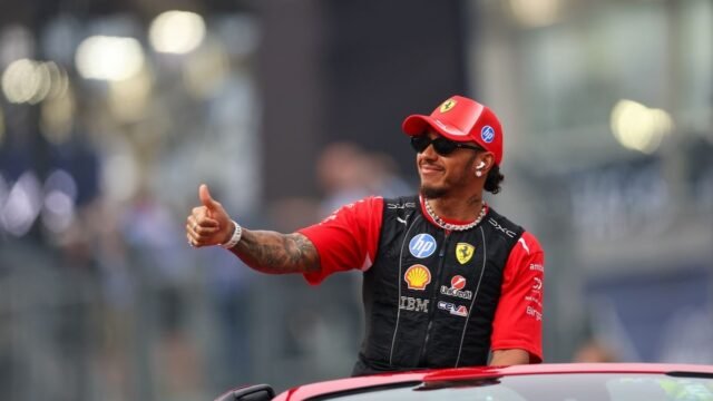 Lewis Hamilton e Kimi Antonelli, pilotos da Fórmula 1