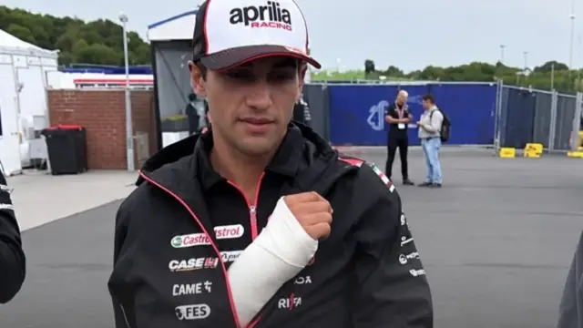 Jorge Martín disputando corrida de MotoGP em alta velocidade