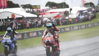 Marc Márquez em ação no GP da Austrália de MotoGP em Phillip Island