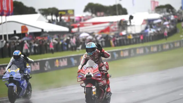 Marc Márquez em ação no GP da Austrália de MotoGP em Phillip Island