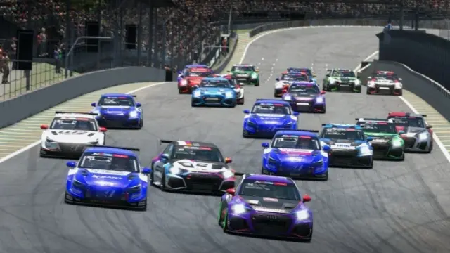Carros de corrida virtuais da TCR South America na plataforma iRacing